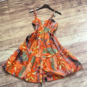 orange summer dress